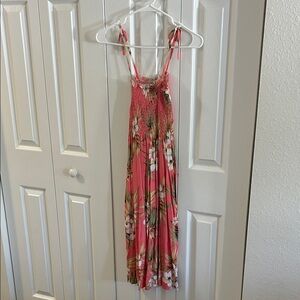 Floral Pink Maxi Dress